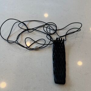 Nokia Black Woven Phone Case Necklace leather